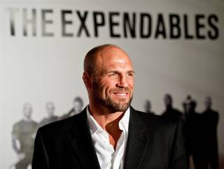 Randy Couture at the premiere of The Expendables at Planet Hollywood on Aug. 11, 2010.