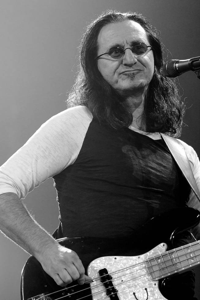Rush vocalist and bassist Geddy Lee, shown at MGM Grand Garden Arena.