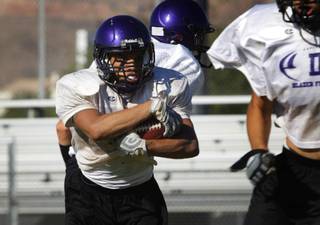 Durango High School running back Julio Mora is shown during practice at the school Thursday, August 19, 2010.