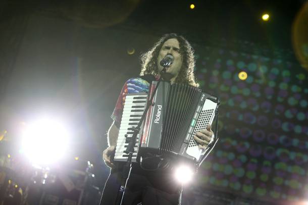 Weird Al Yankovic performs at the Henderson Pavilion Friday, August 20, 2010.