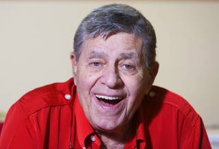 Entertainer Jerry Lewis, Muscular Dystrophy Association national chairman, smiles during an interview at the South Point Tuesday, Aug. 31, 2010. The 2010 Jerry Lewis MDA Telethon starts Sunday at 6 p.m. and concludes on Labor Day at 3:30 p.m. MDA is the nonprofit health agency dedicated to curing muscular dystrophy, ALS  and related diseases by funding worldwide research.