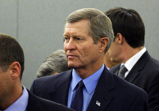 Bill Scott, father of Erik Scott, leaves the courtroom after a verdict in a coroner's inquest for Erik Scott at the Regional Justice Center Tuesday, September 28, 2010. The jury found that the shooting of Erik Scott was justified. Scott was shot and killed by Metro Police Officers at the Summerlin Costco store on July 10.