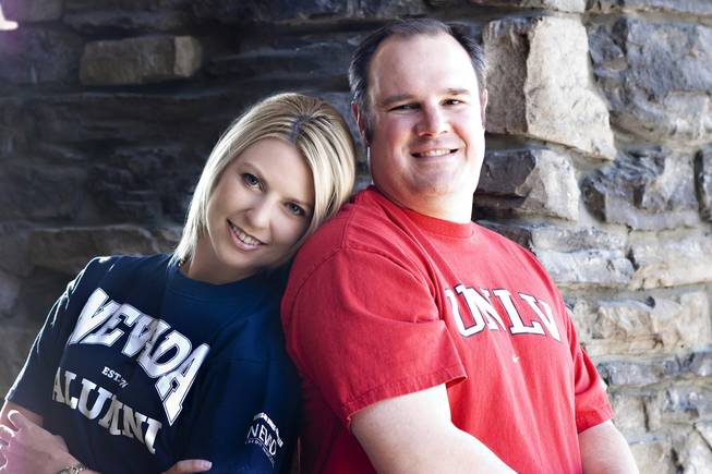 Spouses Erin Russell and Trevor Hayes back different teams.