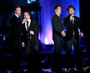 The Canadian Tenors perform during the Andre Agassi Grand Slam benefit concert at the Wynn on Oct. 9, 2010.