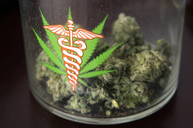 Marijuana is shown at the home of James Parsons, a licensed medical marijuana patient and president of Medical Cannabis Consultants of Nevada, Oct. 26, 2010.
