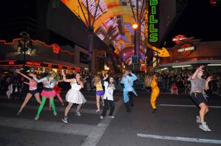 The Las Vegas Halloween Parade at Fremont Street Experience on Oct. 31, 2010.