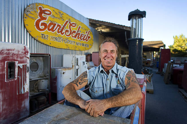 Rick Dale of Rick's Restorations poses at the business Monday, November 15, 2010. Dale is the star of of the show American Restoration on the History Channel. The show, a spin-off from the realty show Pawn Stars, premiered in October 2010.