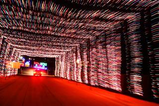 The Gift of Lights display is shown Friday at the Las Vegas Motor Speedway.  
