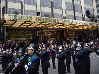 The Green Valley High School band marches Thursday in the Macy's Thanksgiving Day Parade in New York. 