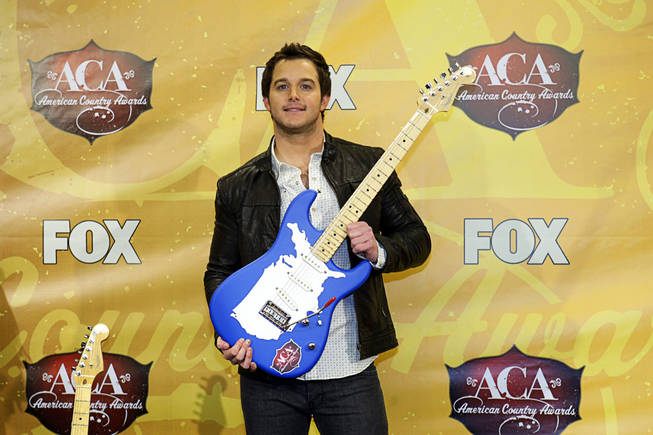 Singer Easton Corbin backstage during the American Country Awards at MGM Grand Garden Arena on Monday, Dec. 6, 2010. Corbin won the award for Breakthrough Artist of the Year.
