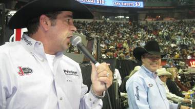Boyd Polhamus, Randy Corley and Bob Tallman talk a good game -- and that's what counts in their roles as announcers for this year's NFR.