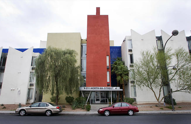 A view of the Campaige Place apartments, designed by architect Rob Wellington Quigley,  in downtown Las Vegas Thursday, December 16, 2010.