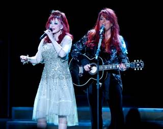 The Judds -- mother Naomi and daughter Wynonna -- at Mandalay Bay Events Center on Dec. 18, 2010.