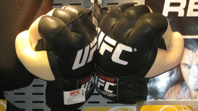 These oversize, padded UFC gloves go for $25 a pair and are said to be quite popular holiday gift items. For the violent niece or nephew on your holiday shopping list, I guess. 