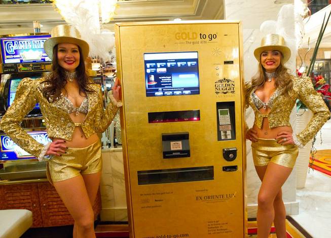 The unveiling of the gold ATM at Golden Nugget on Jan. 5, 2011.