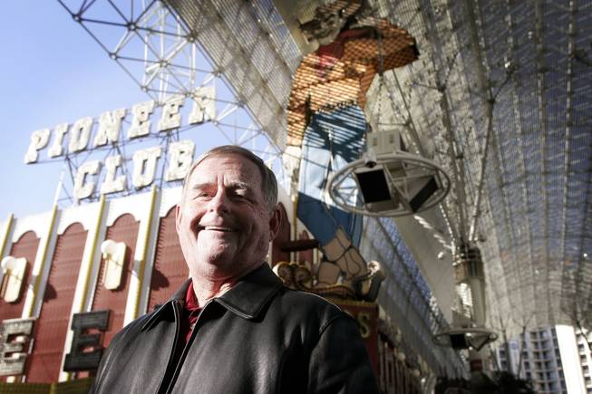 Las Vegas native Garre Mathis is shown on Fremont Street, an area where he and friends used to cruise as teenagers.