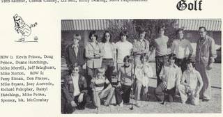 For Darryl Hutchings, growing up in Las Vegas helped him find a love of golf at an early age. The 1976 Von Tobel Junior High team is shown here in this yearbook photo.