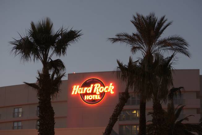 A view of the Hard Rock hotel-casino at Paradise Road and Harmon Avenue on Tuesday, Jan. 25, 2011. 