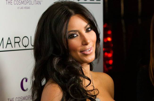Kim Kardashian at Marquee on Valentine's Day