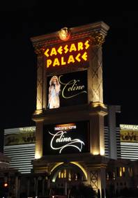 Marquees on The Strip welcome back Celine Dion to Las Vegas on Feb. 16, 2011.