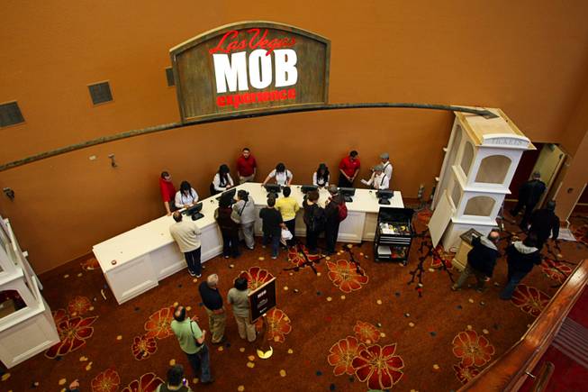 Visitors are seen at the Mob Experience at the Tropicana on Tuesday, March 1, 2011. 