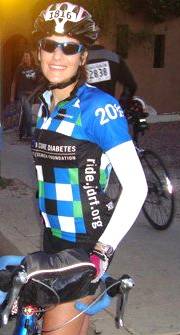 Jacqi Hammel at the Ride to Cure Diabetes in Tuscon, Ariz., in 2010.