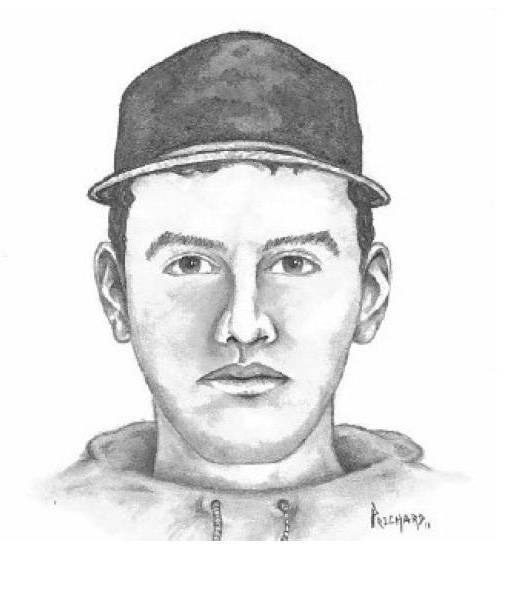 Police on Monday released this sketch of the suspect.