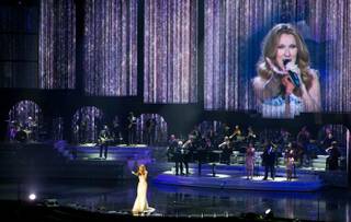 Celine Dion's opening night at The Colosseum at Caesars Palace on March 15, 2011.