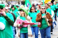 Members of the Nevada School of Wine Making play instruments Saturday, March 19, 2011, during the 45th annual Sons of Erin St. Patrick's Day Parade down Water Street in Henderson.