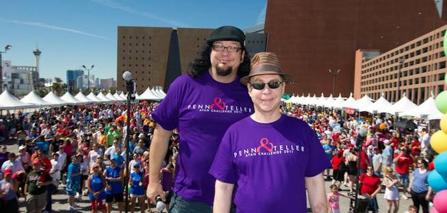 Penn and Teller at the AFAN AIDS Walk