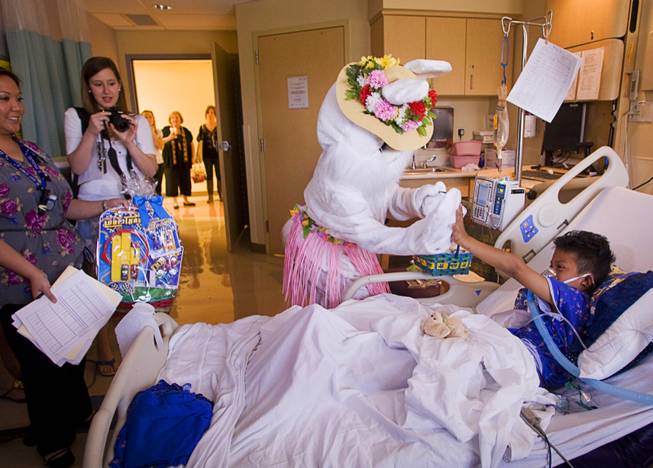 Easter Bunny visits Sunrise Hospital