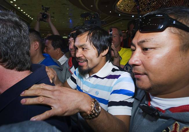 Pacquiao Mosley Arrivals
