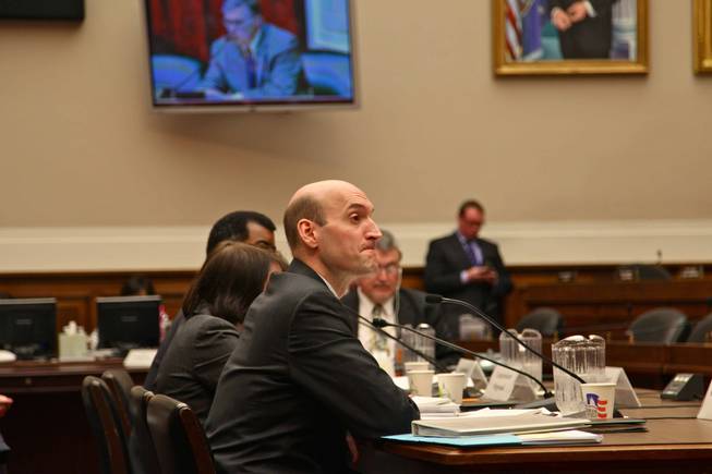 Nuclear Regulatory Commission Chairman Gregory Jaczko answers a battery of questions pertaining to Yucca Mountain from members of the House Energy and Commerce's Subcommittee on Energy and Environment May 4, 2011.
