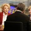 Las Vegas mayoral candidates Carolyn Goodman and Chris Giunchigliani debate on "Face to Face with Jon Ralston" inside the KSNV studio in Las Vegas on Wednesday, May 18, 2011.
