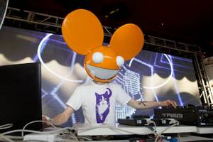 Deadmau5 at Encore Beach Club's first anniversary at the Encore on May 30, 2011.

