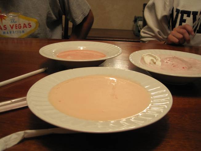 Strawberry shake soup