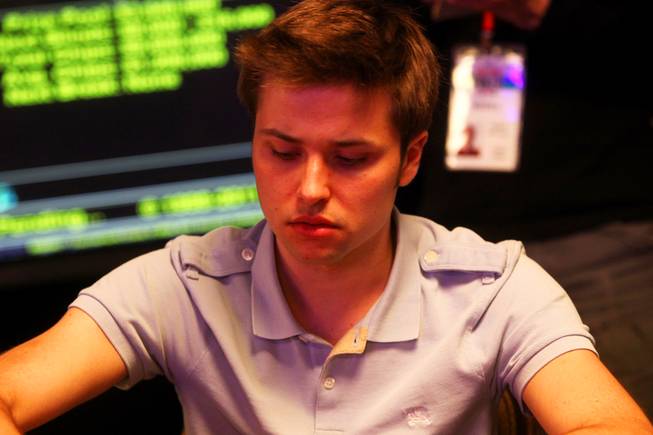 Yevgeniy Timoshenko, 2009 World Poker Tour champion, competes in the quarterfinal round of the $25,000 World Series of Poker heads-up no-limit hold'em championship. Timoshenko finished second to Jake Cody in the event.