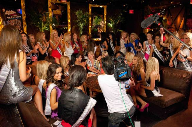 2011 Miss USA Pageant contestants at XS in the Encore.