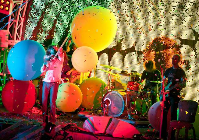 The Flaming Lips perform at Boulevard Pool at the Cosmopolitan on June 17, 2011.