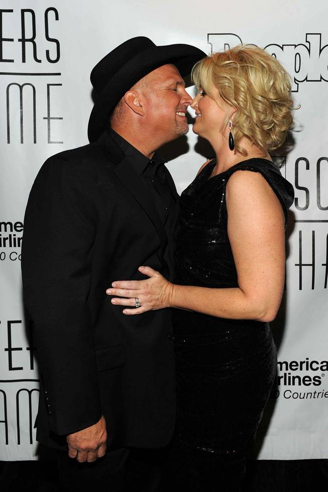 Garth Brooks and Trisha Yearwood at the Songwriters Hall of Fame in New York City on June 16, 2011.