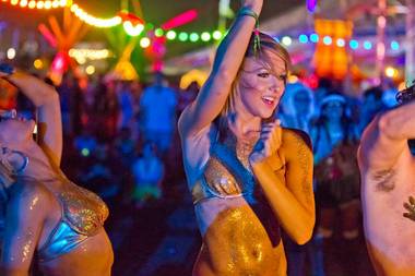The final night of the Electric Daisy Carnival at Las Vegas Motor Speedway on June 26, 2011.