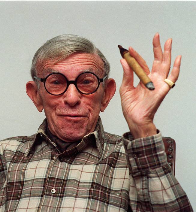 George Burns, shown in a January 1993 file photo.