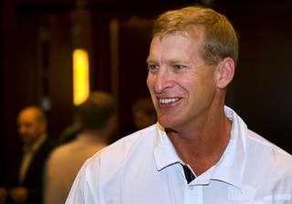 UNLV Football Coach Bobby Hauck is shown during the Mountain West Conference football media day at the Red Rock Resort Tuesday, July 26, 2011.