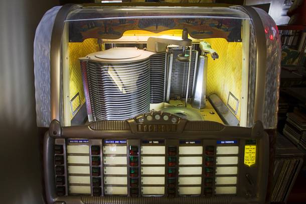 A 1950 Rock-Ola jukebox is shown in the home of Courtney Mooney and Josh Rogers Sunday, July 31, 2011.