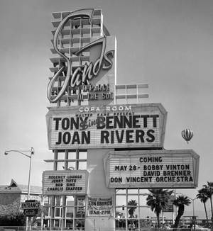 May 16, 1980: Tony Bennett and Joan Rivers' marquee at the Sands.