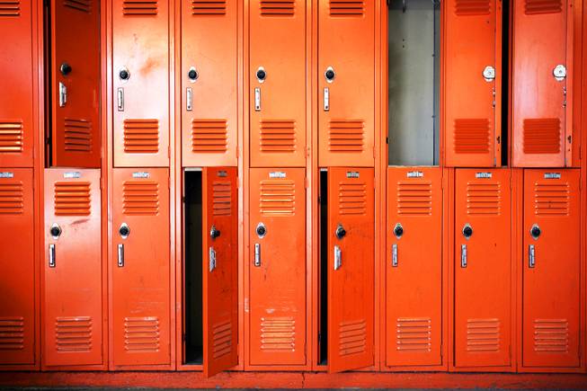 The lockers at Chaparral High School on Thursday, August 4, 2011.