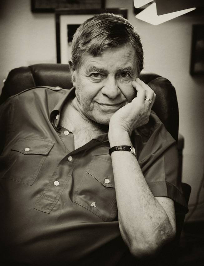 Jerry Lewis, in portraiture, as shot by Denise Truscello in 2009.