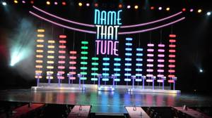 The set of "Name That Tune Live," designed by Emmy Award winner Andy Walmsley, at Imperial Palace.
