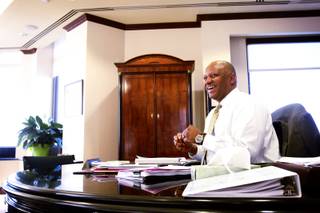 Dwight Jones, superintendent of the Clark County School District, inside his office in Las Vegas Thursday, August 25, 2011.
