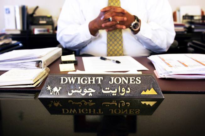 Dwight Jones, superintendent of the Clark County School District, inside his office in Las Vegas Thursday, August 25, 2011.